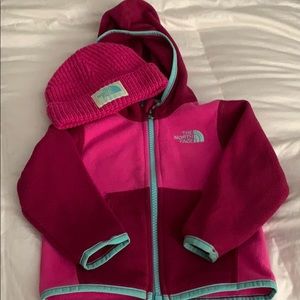 The North Face infant jacket and beanie